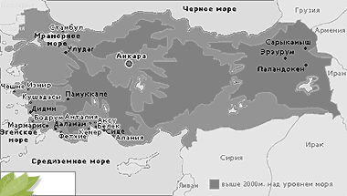 карта Турции